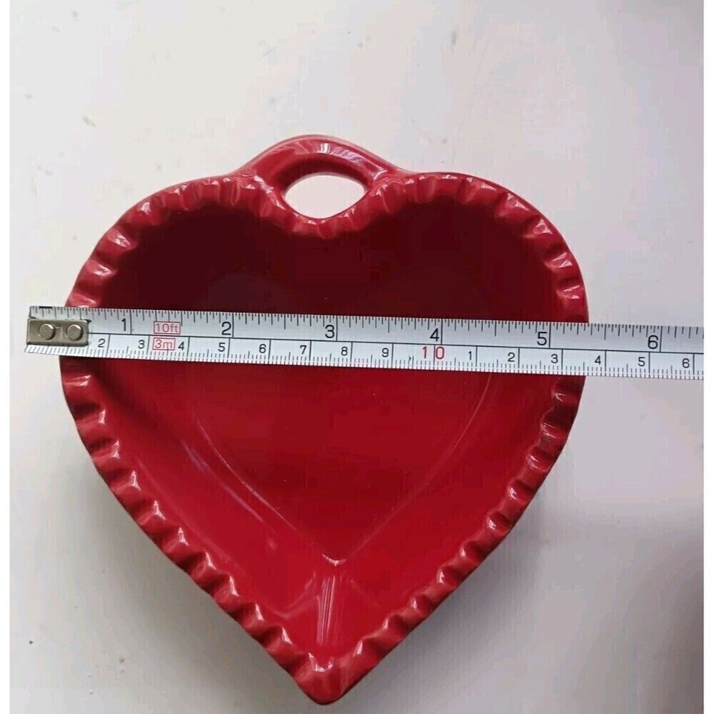 Williams Sonoma Ceramic Heart Shaped Dishes And Cup Set Of 12 Rainbow Colors - Picture 16 of 16